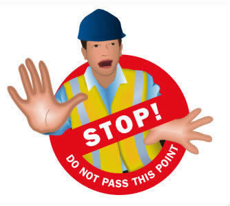 STOP! DO NOT PASS THIS POINT illustration